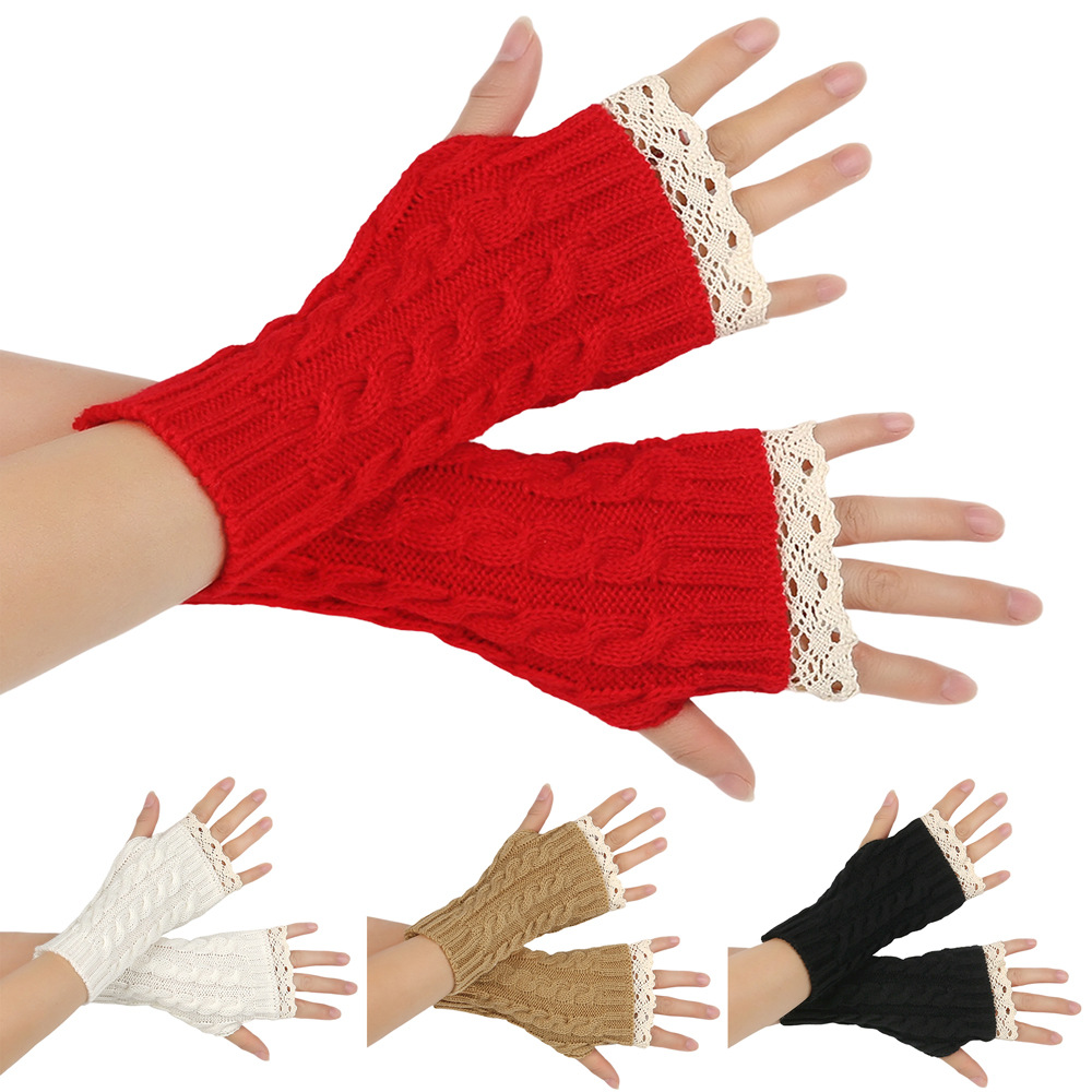 Fingerless Glove Knit - Guanti Senza Dita in Pizzo Y2K