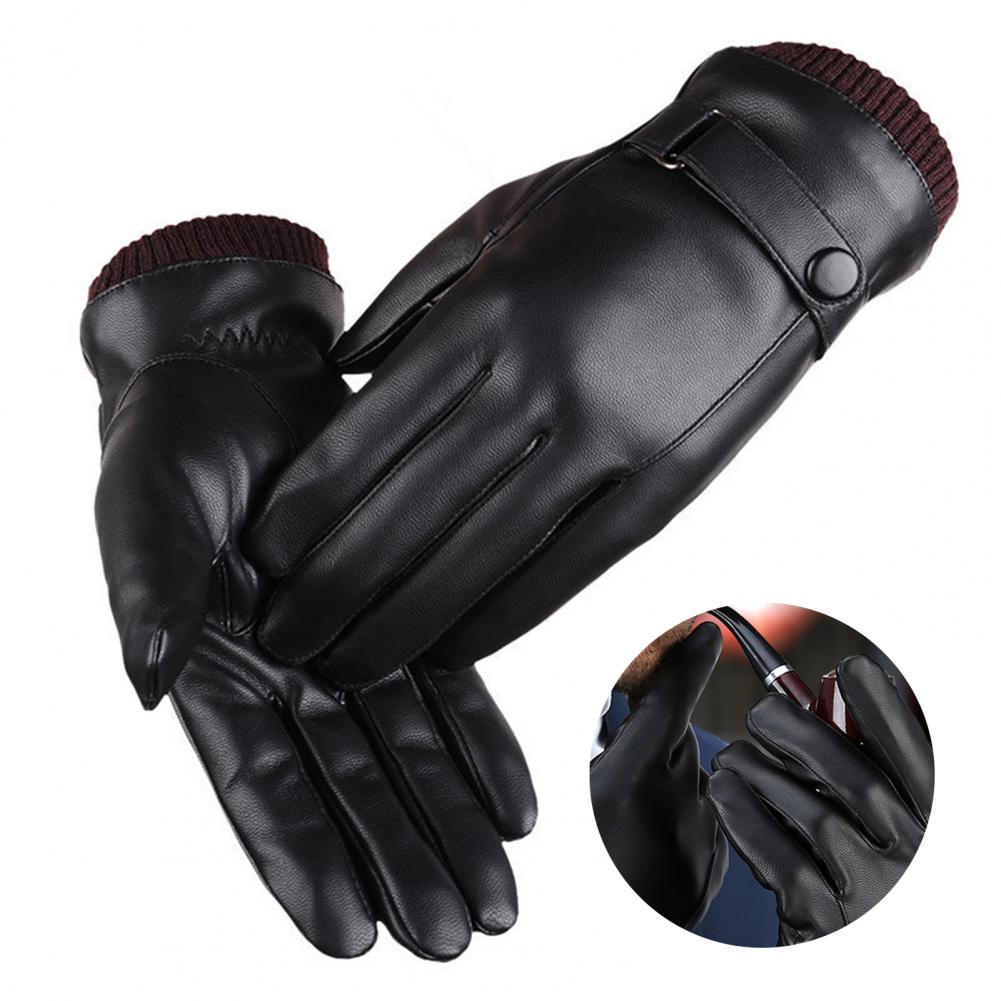 Winter Glove Insulated - Guanti in Ecopelle a Dita Intere