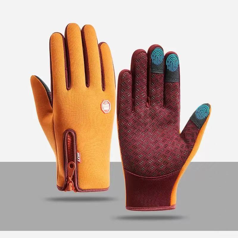 Wool Glove Lined - Guanti Invernali Touchscreen per Ciclismo, Impermeabili